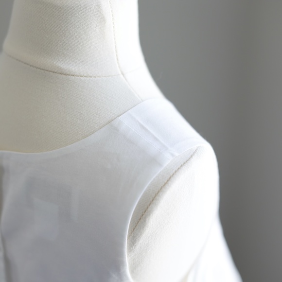 Strasburg Dress White Cotton with Crocheted Lace Girls size 78 Sundress Portrait - Picture 4 of 5